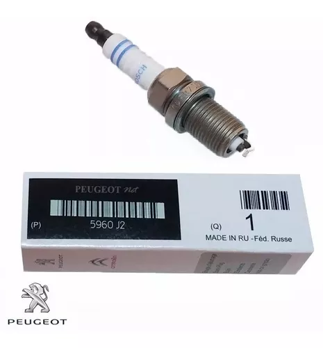 Bujía doble electrodos original Peugeot 206